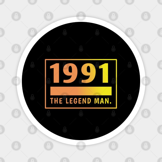 1991 birthday Magnet by BlackMeme94